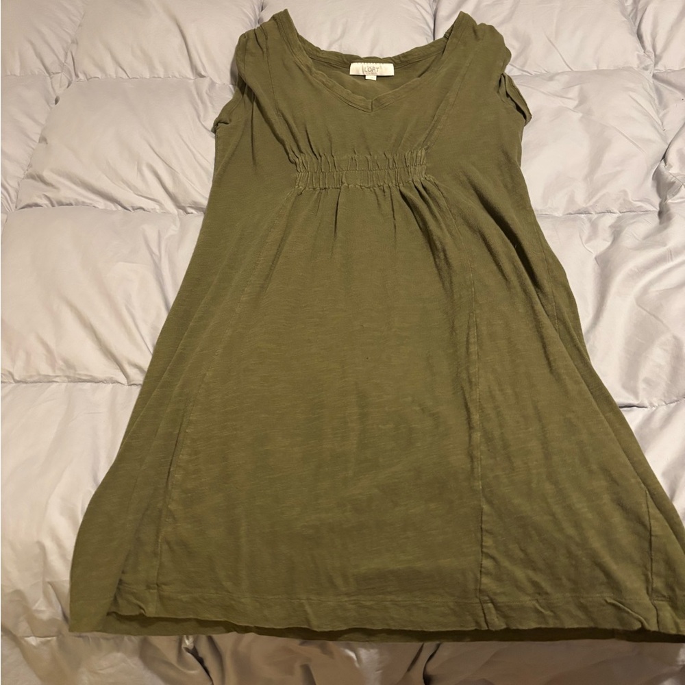 LOFT Olive Green Dress